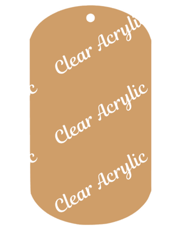 Military Soldier Dog Tags Acrylic Blank – Moxie Vinyls