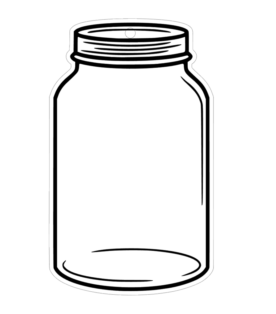 Download Mason Jar Clear Acrylic Blank - Moxie Vinyls