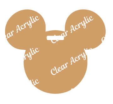 Love Mouse Ears Acrylic Key Chain Blank – Moxie Vinyls