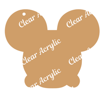 Love Mouse Ears Acrylic Key Chain Blank – Moxie Vinyls