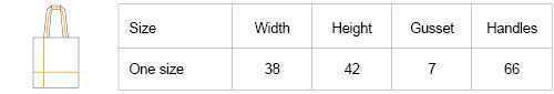 Neutral Twill Bag size guide