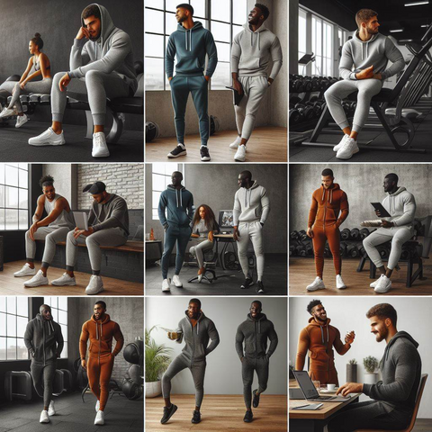 different occasions of sweatsuit wear