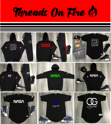 Threads On Fire Streetwear Hoodies