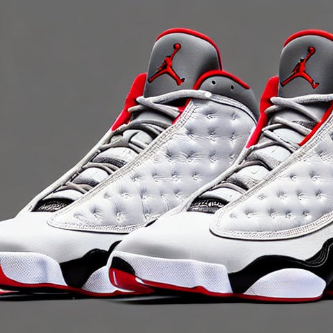 Air Jordan 13 Retro White Grey Red