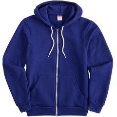 american apparel zip hoodie for screen printing