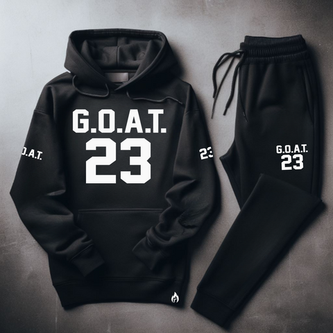 G.O.A.T. 23 Sweatsuit Hoodie and Joggers Set To Match Air Jordan