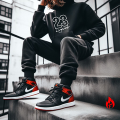 Air Jordan Retro 13 Black Cat Hoodie and Jogger Set