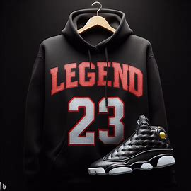 Air Jordan 13 Retro Playoffs with black hoodie