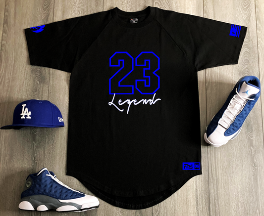 23 Legend Black 23 Legend Sneaker T-Shirt To Match Air Jordan Retro 13  Hyper Royal Men's Sneakerhead Tees – Threads On Fire