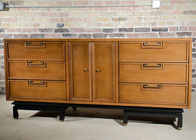 Large Asian Inspired Dresser By American Martinsville Studio