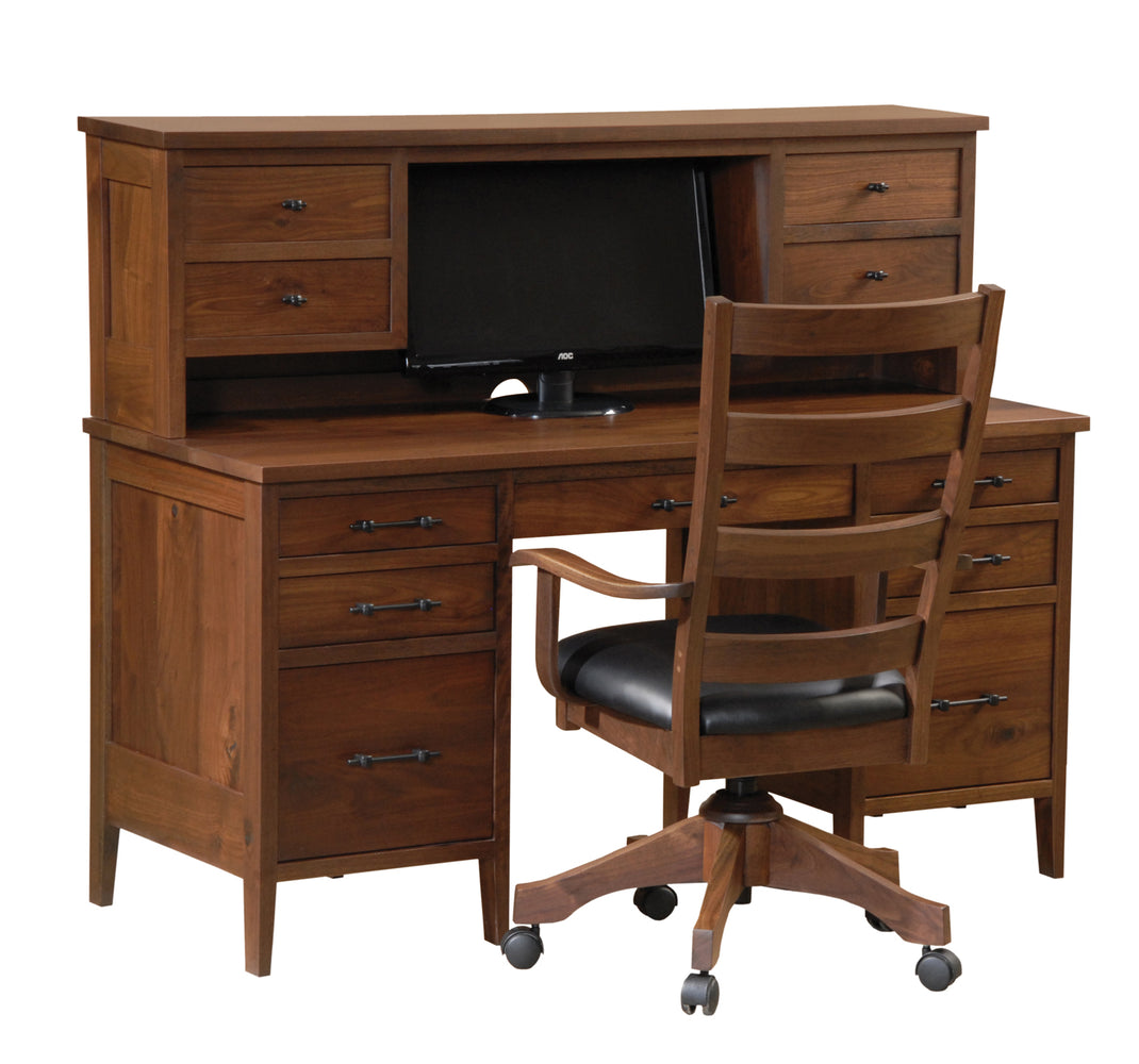 Amish Home Office Desk Custom Desk Walnut Sap Cherry Oak Maple