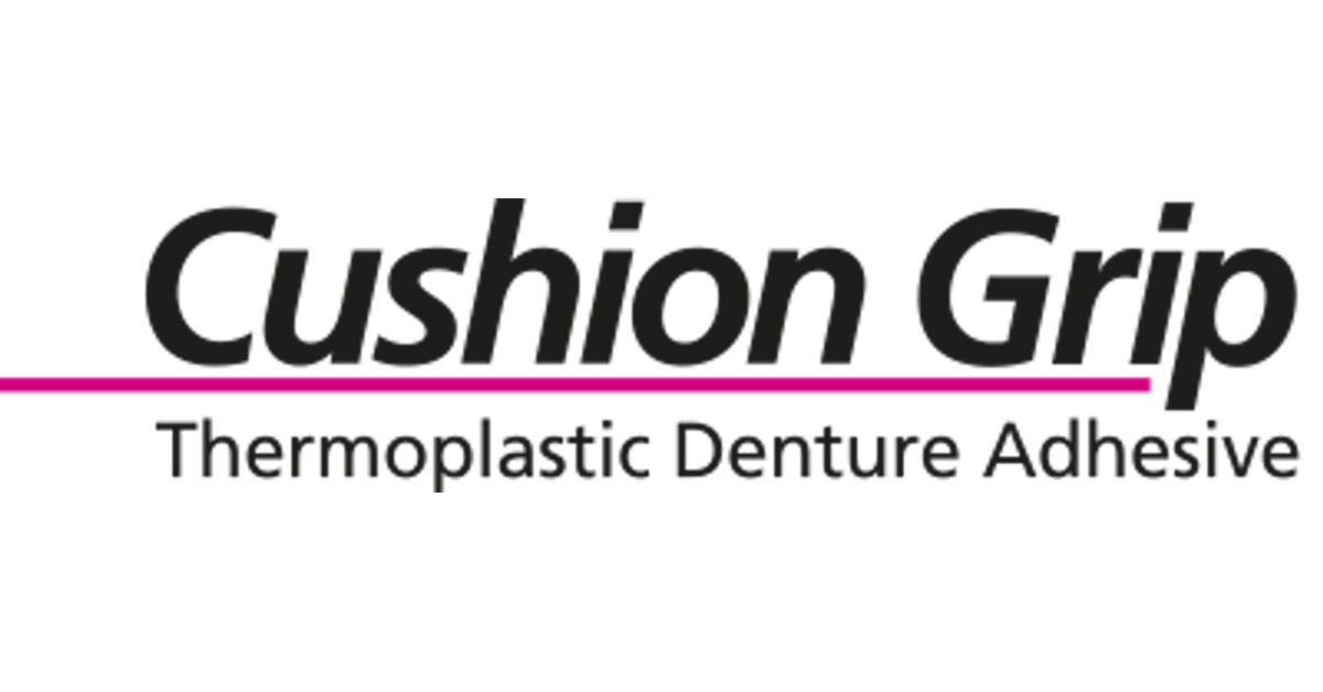 4 PACK Cushion Grip Thermoplastic Denture Adhesive Long-Lasting 1 oz. (4X  1oz) 