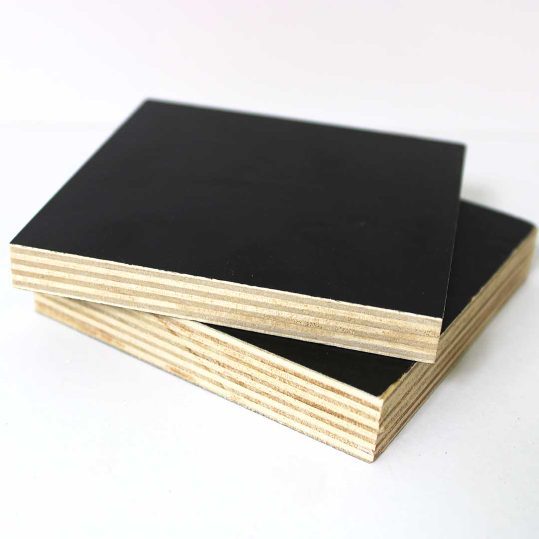 Black Phenolic-faced Baltic Birch plywood showing edge detail