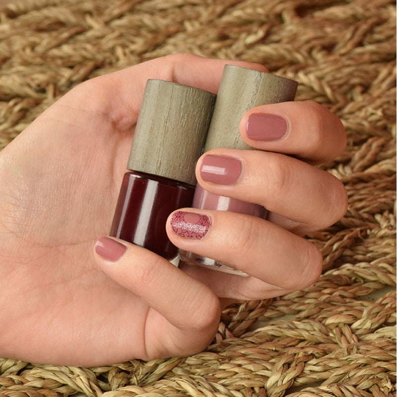 Acquiesce Tot ziens Handel Natural vegan nail polish powder pink Boho Green Make-up | MIISHA Eco –  MIISHA Eco Shop