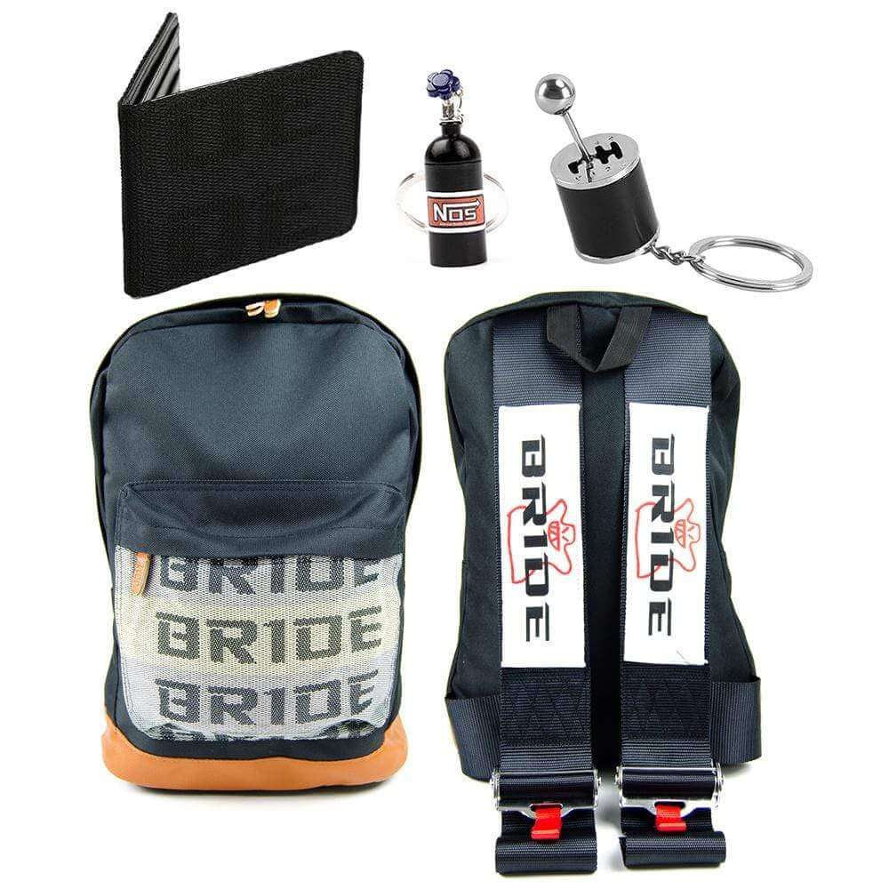 45% OFF - Black Combo - Bride Backpack, Wallet & Keychains - Racing Backpacks