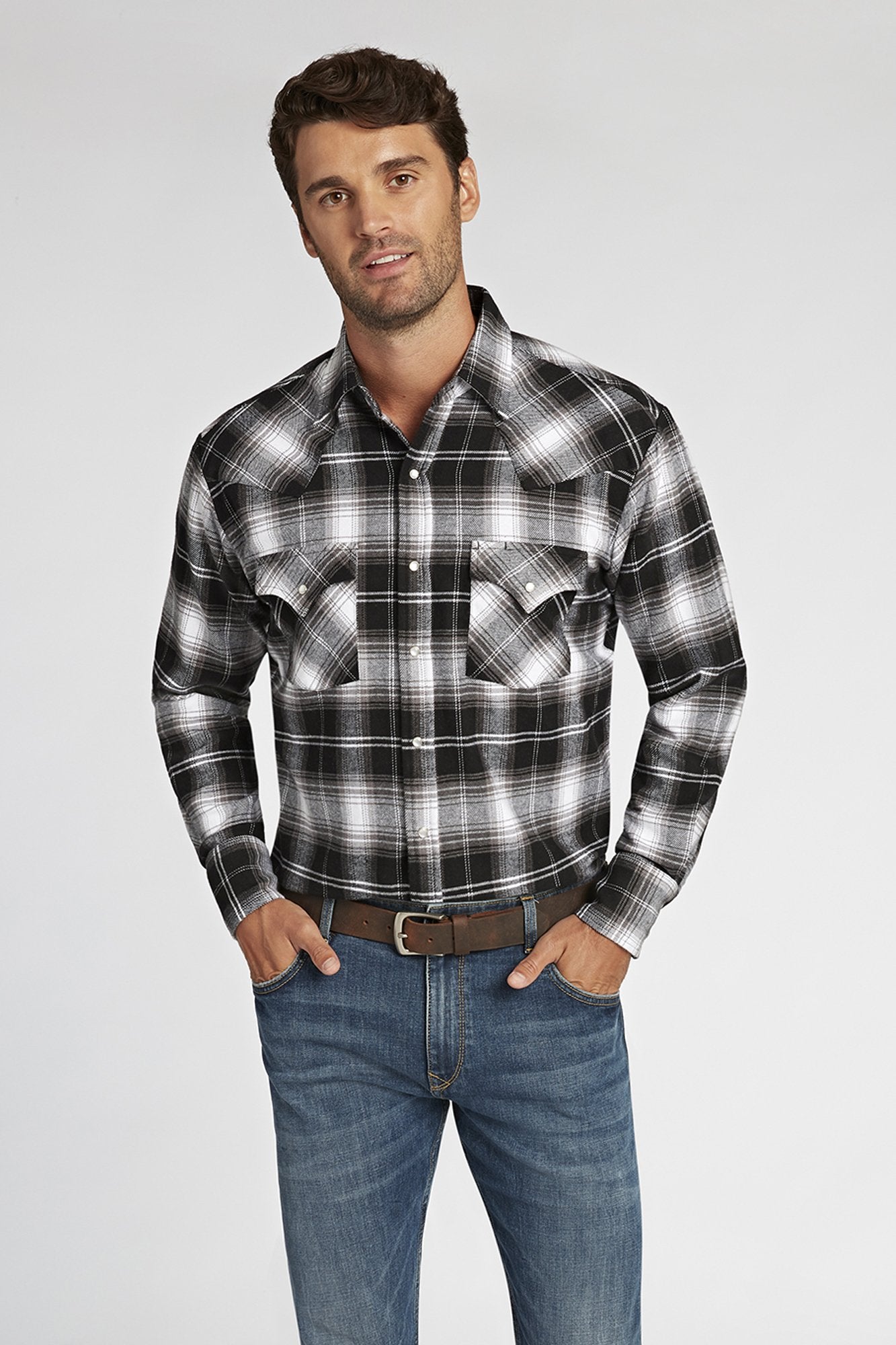 ely cattleman long sleeve snap shirt