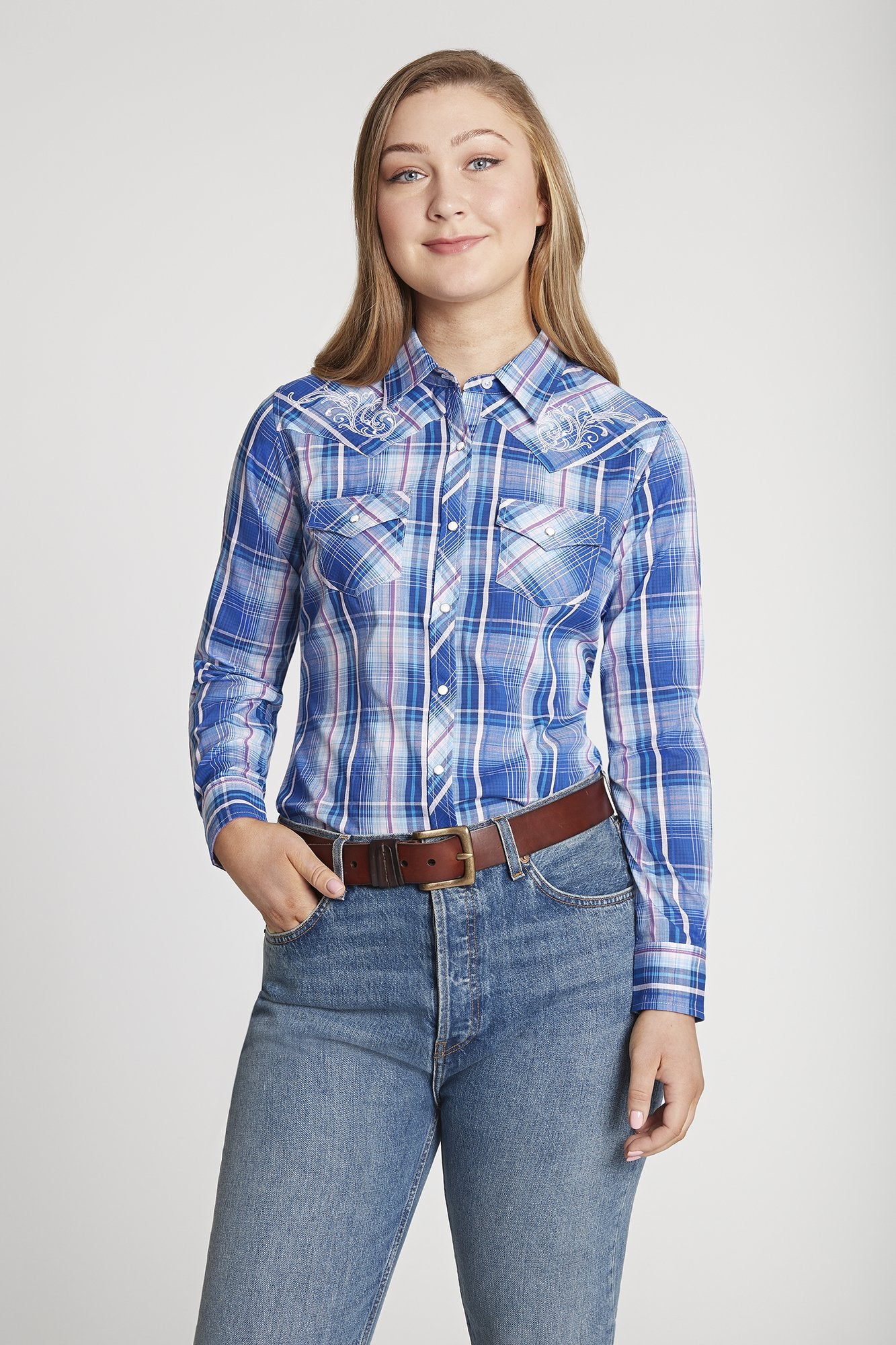 plaid western shirt womens