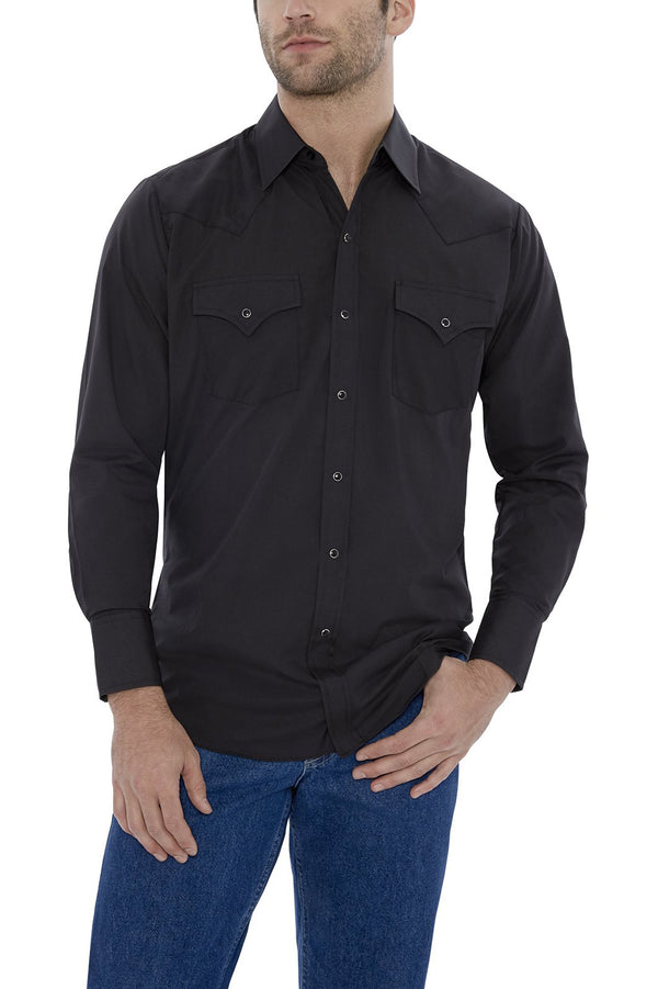 Men's Long Sleeve Solid Western Shirt | Ely Cattleman® Official