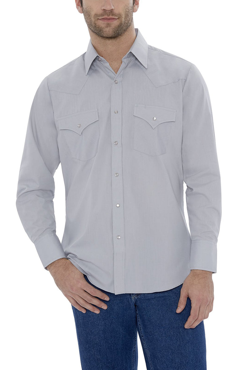 Men's Long Sleeve Solid Western Shirt | Ely Cattleman® Official