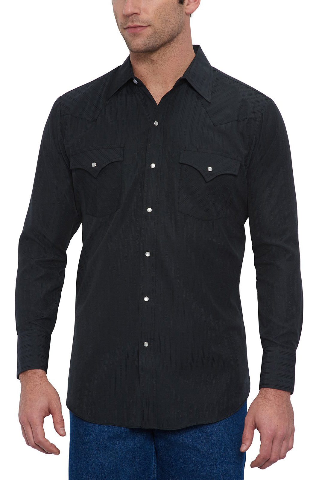Men's Long Sleeve Tone on Tone Western Shirt | Ely Cattleman® Official