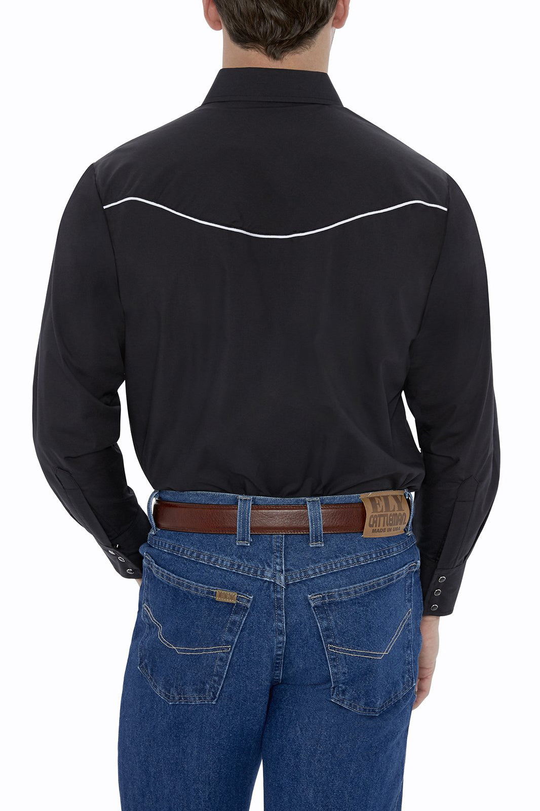 Men's Long Sleeve Western Shirt with 