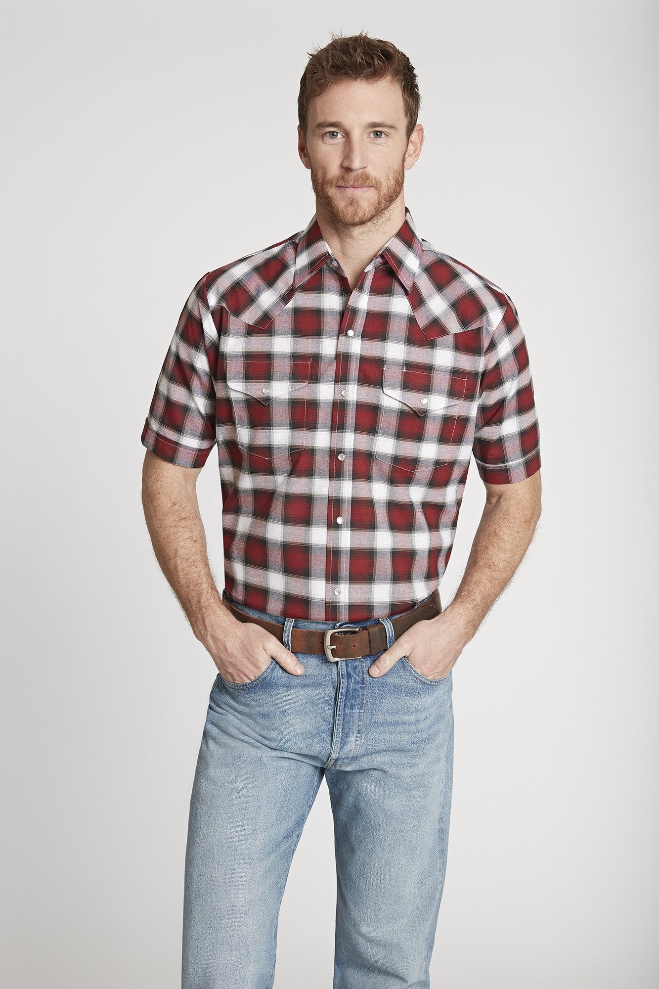 mens short sleeve western dress shirts