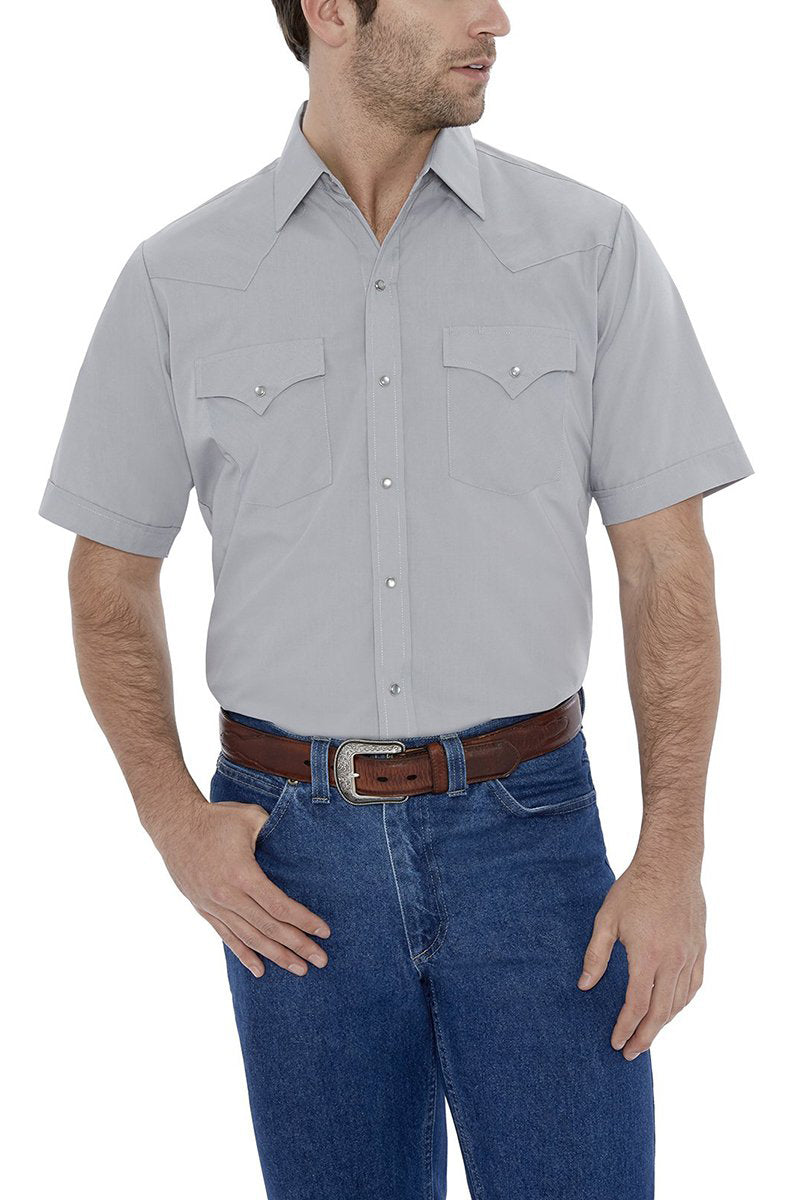 Men's Short Sleeve Solid Western Shirt | Ely Cattleman® Official