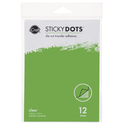 iCraft Sticky Dots Adhesive Sheets 8.5 in x 11 in, 8 pack –