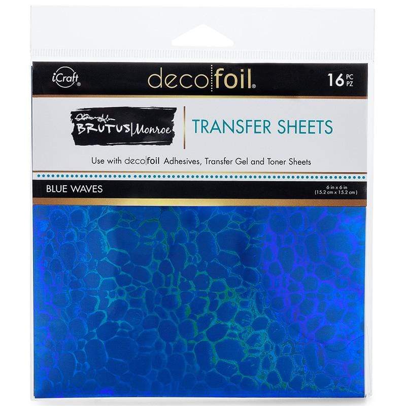 Image of Brutus Monroe Foil Transfer Sheets, Blue Waves