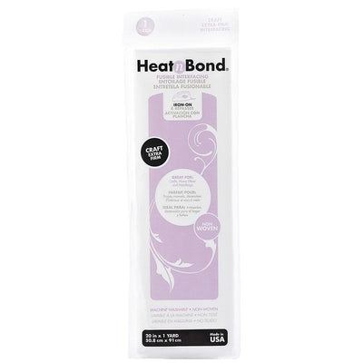 HeatnBond Light Weight Non-Woven Fusible, White 20 in –
