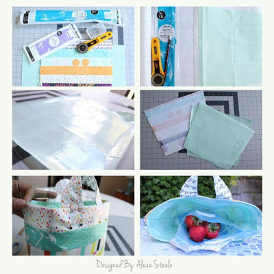 Using HeatnBond Iron-On Vinyl to sew a waterproof snack bag - QUILTsocial