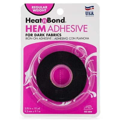 HeatnBond Hem Super Weight Iron-On Adhesive Tape For Dark Fabrics