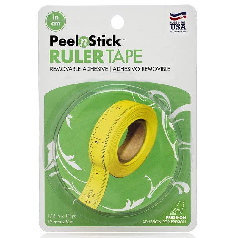 Image of PeelnStick Removable Ruler Tape Imperial + Metric, 1/2 in x 10 yds