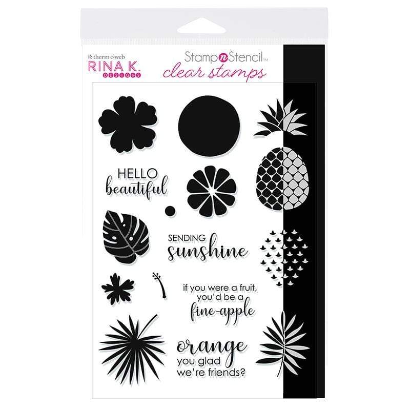 Image of Rina K. Designs StampnStencil Stamp Set, Sending Sunshine