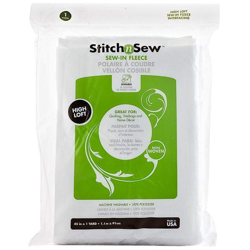 Image of StitchnSew High Loft Sew-In Fleece Pack,  22 in x 1 yd
