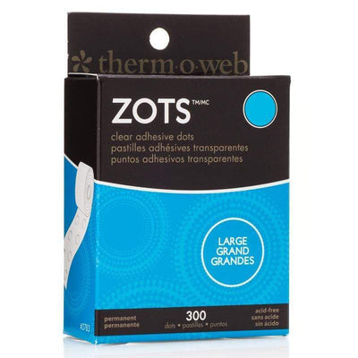Zots Clear Adhesive Dots Craft 1/2x1/16 Thick 250/pkg