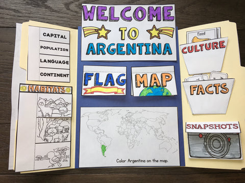 Argentina Lapbook for Early Readers