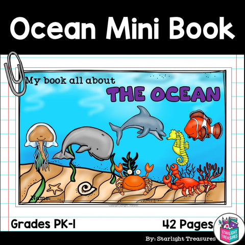 The Ocean Mini Book for Early Readers: Ocean Animals