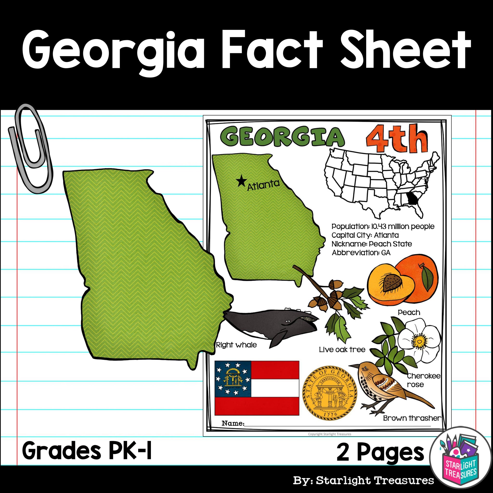 georgia-fact-sheet-a-state-study-starlight-treasures-llc