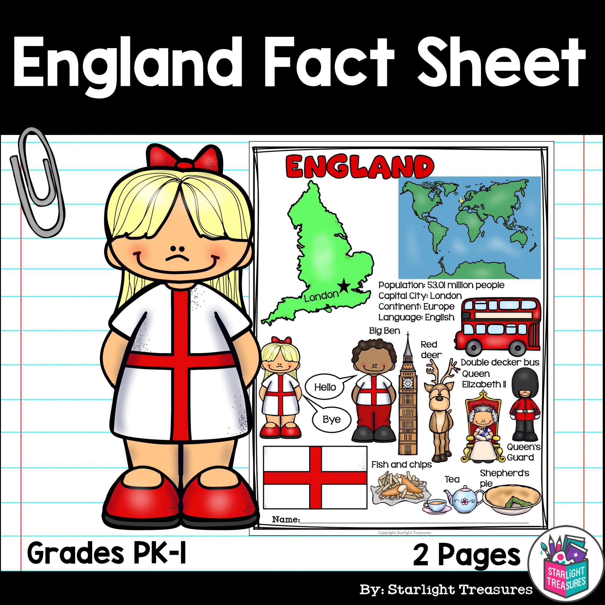 England Fact Sheet Starlight Treasures LLC