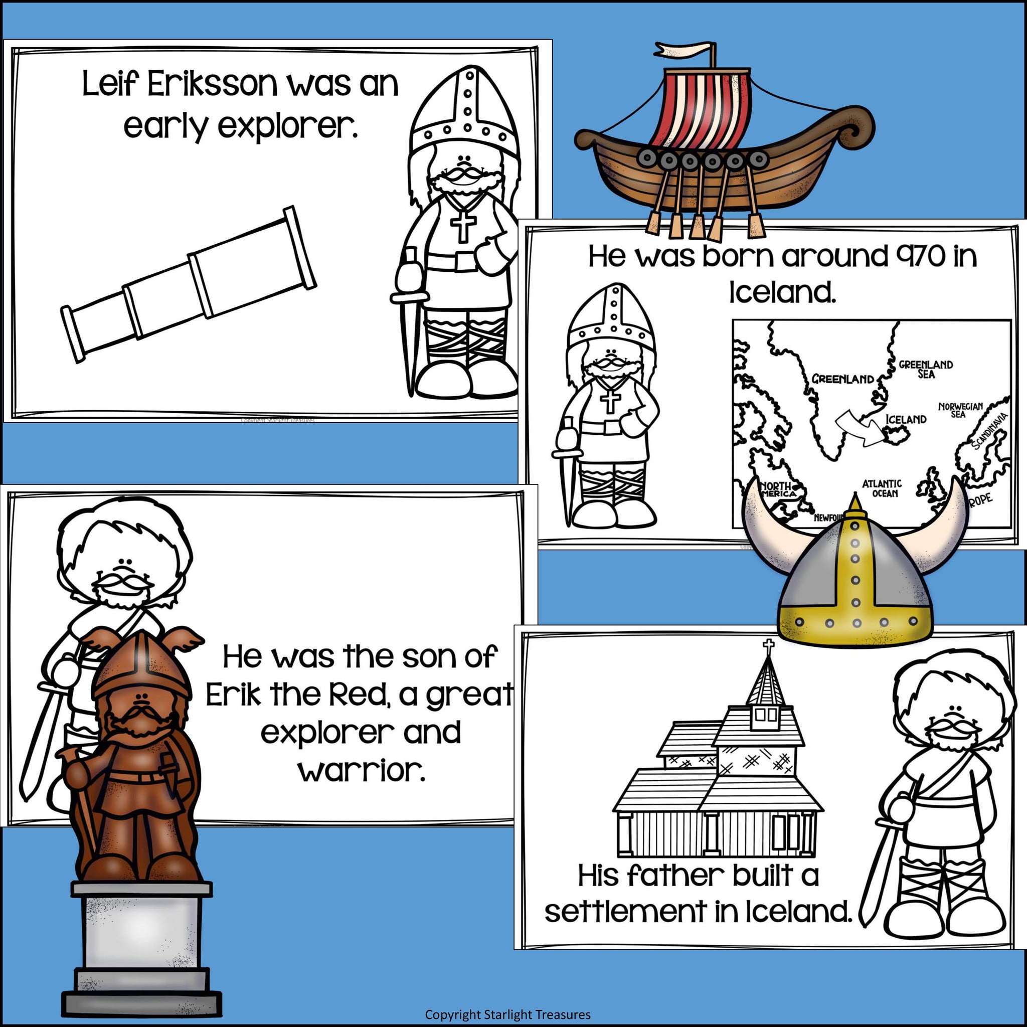 leif erikson coloring pages