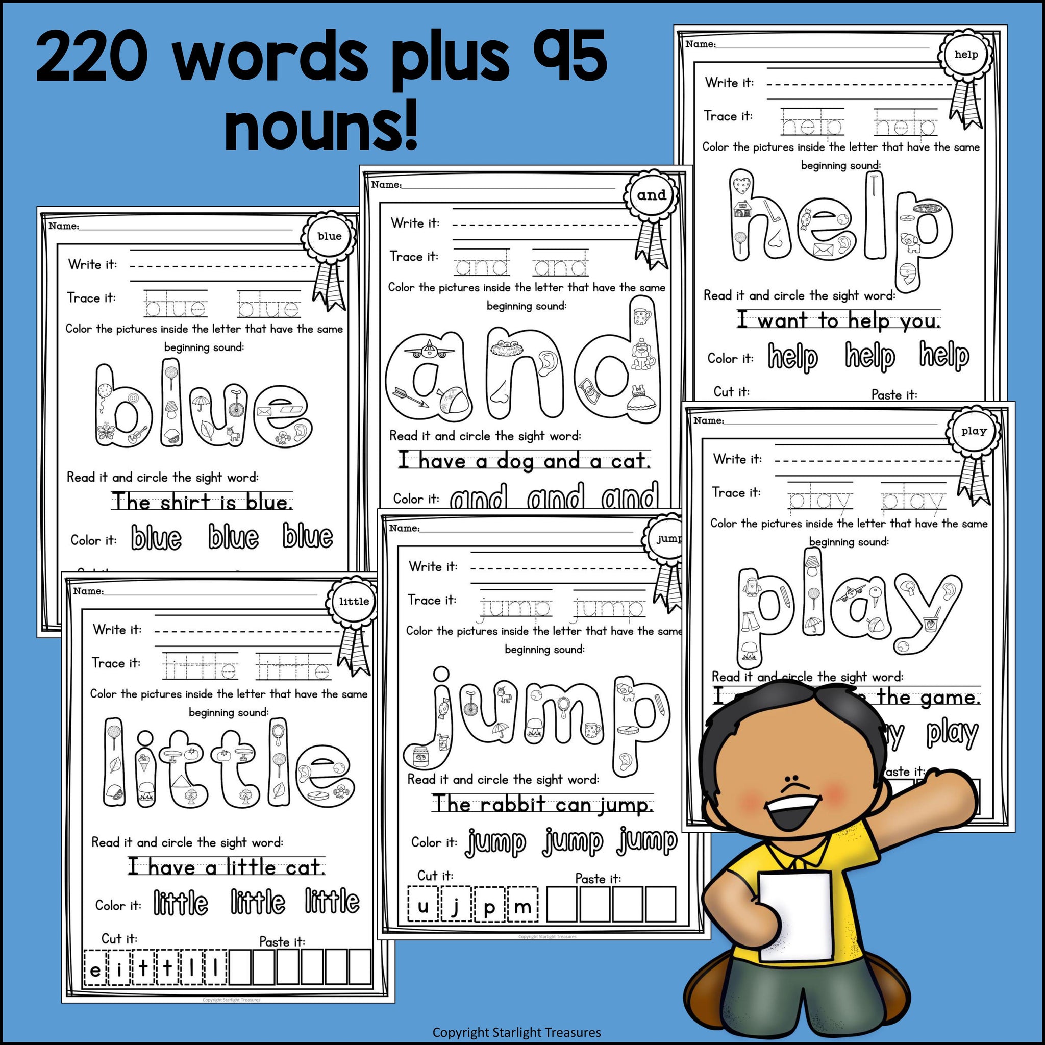 dolch sight words worksheets and activities for early