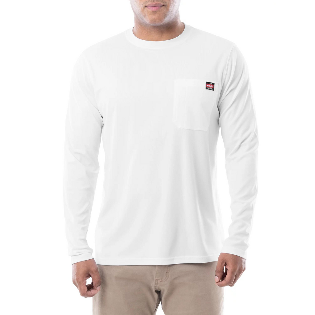 Wrangler Workwear - Men's Long Sleeve Poly Performance Pocket T-Shirt –  