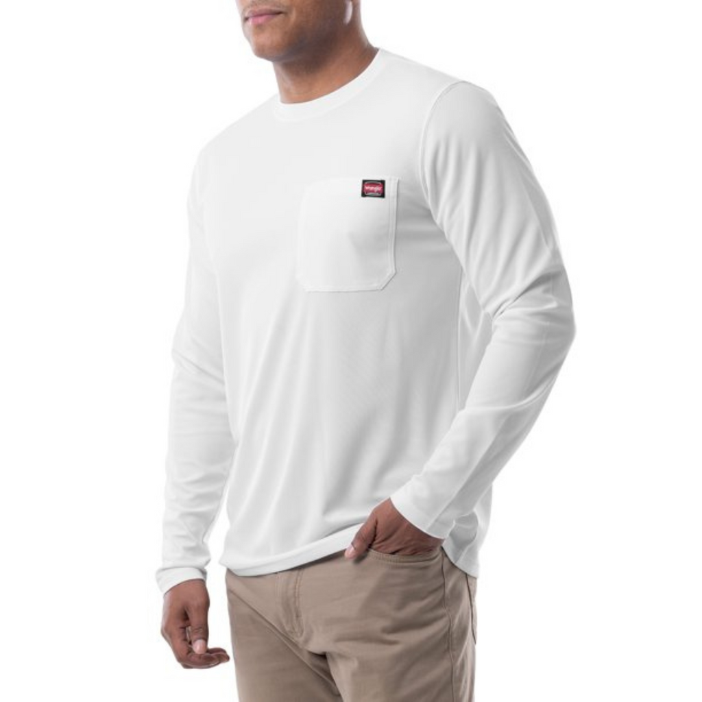 Wrangler Workwear - Men's Long Sleeve Poly Performance Pocket T-Shirt –  