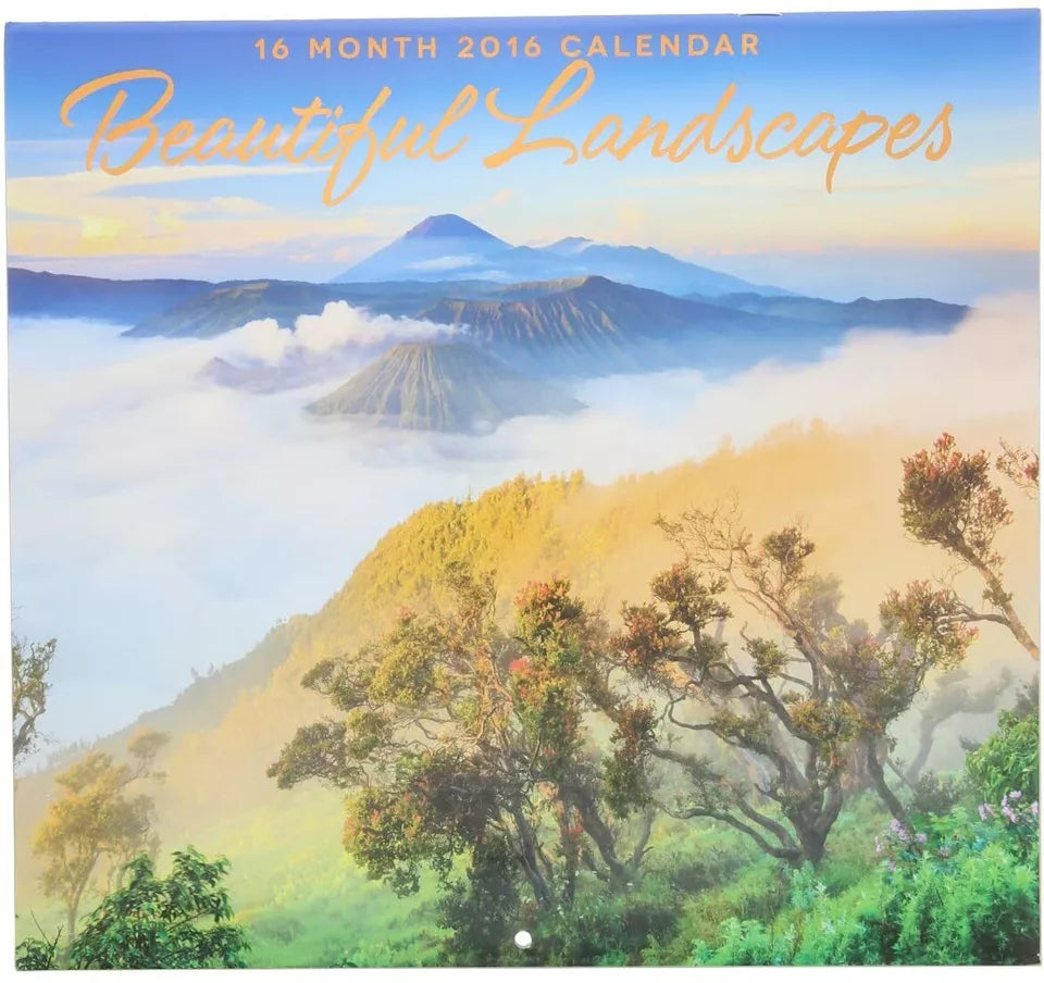 2016 Beautiful Landscapes 16 Month Wall Calendar