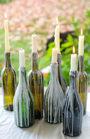 riutilizzare le bottiglie di vino vuote