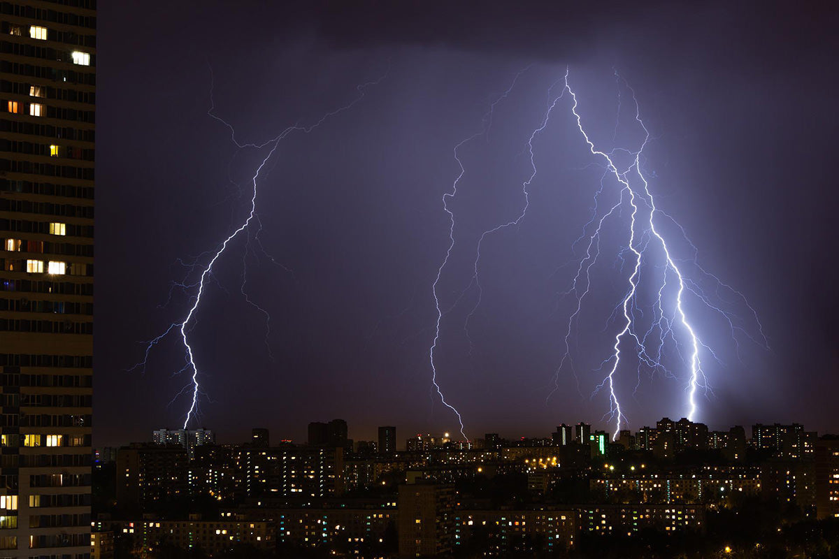 cityscape lightning photography