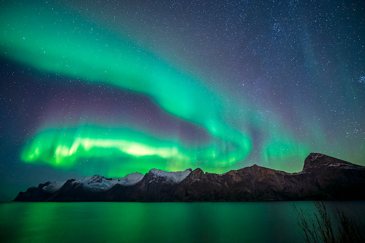 long exposure of aurora