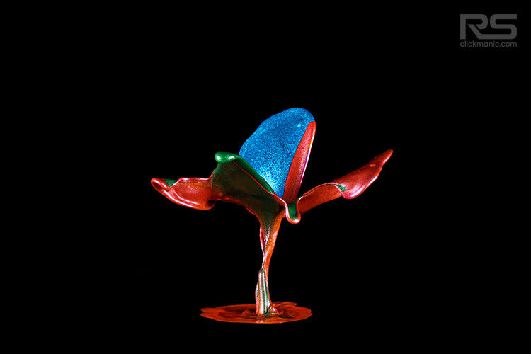 color sculptures with high-speed photography