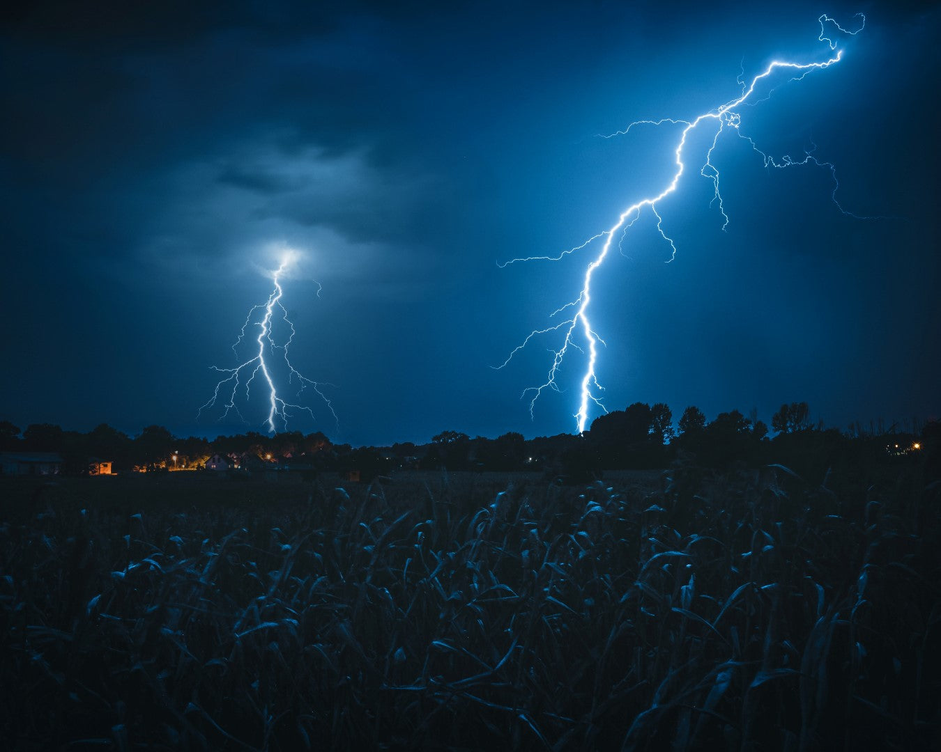 Lightning strikes are naturally-occurring phenomena